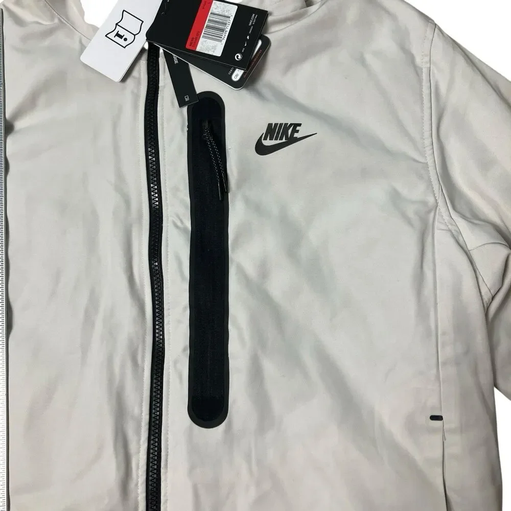 Nike Jacket Mens L White Tech Essentials Zip Repel Insulated Hooded CU4485-203‎